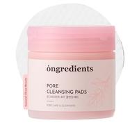 Ongredients Sea Buckthorn Berry Tea Makeup Cleansing Pad with 60 pads, Water Based Cleansing Pads For Deep Cleansing, Dual Pad Sheets for Toning & Exfoliating, Korean Skincare, The Pink Toner Pads