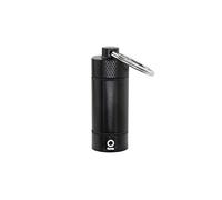 ONGROK Premium Mini Storage Tube, Keychain, Black, Pocket-Sized, Airtight, Aluminum Metal Holder and Case (Black)