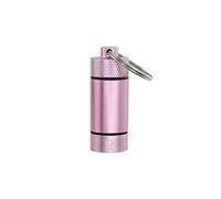 ONGROK Premium Mini Storage Tube, Keychain, Pocket-Sized, Airtight, Aluminum Metal Holder and Case (Rose Gold)