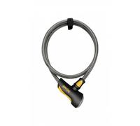 OnGuard Akita 12mm Cable Lock 185 - 185cm - Black/Yellow