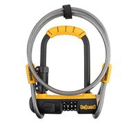 ONGUARD Bulldog Mini Combo Lock w/ 4' X10mm Cable - yellow, one size | 3.5x5.2"/8.89x13.2cm