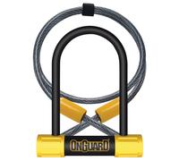 Onguard Bulldog 8015 Mini D-Lock 140mm, 13mm Diameter Shackle, Includes 120cmx10mm Looped Cable, Silver Sold Secure Rated