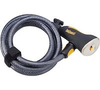 ONGUARD Doberman-8027 Keyed Coil Lock - Black, 18.5 x 1.5 cm