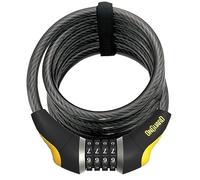 Onguard Cable Lock Doberman 8031 – Re-settable Coil Combo, 185cm x 12mm, Black