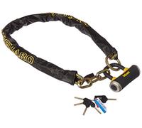 Onguard Mastiff 8019LP Loop Chain Length 130cmx10mm links with Nini Shackle Lock 14mm, Gold Sold Secure