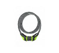 OnGuard Neon Combo Coil Cable Locks - Green - 180 cm (12 mm) Size: 12