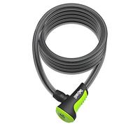 OnGuard Neon Green Coil Cable Bicycle Lock 1800mm x 12mm With 2 x Laser Cut Keys