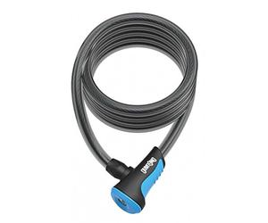 Onguard Neon Series 8157 Coil Cable Lock, 180cmx10mm, Blue