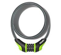 OnGuard Neon Combo Coil Cable Locks - Green - 180 cm (10 mm) Size: 10