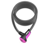 ONGUARD Neon spiral Lock, 180cm x 12mm, Fuchsia.