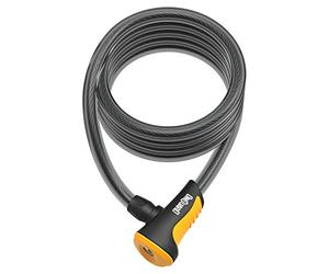 OnGuard Neon Spiral Lock, 180cm x 12mm, Orange.