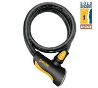 OnGuard Rottweiler 8024 Armoured Lock 120cm, 25mm Diameter, Bronze Sold Secure Rated, Black