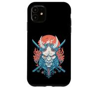 Oni Demon Katana Samurai Fire Mask Case for iPhone 11