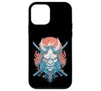 Oni Demon Katana Samurai Fire Mask Case for iPhone 12 mini
