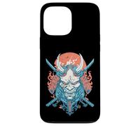 Oni Demon Katana Samurai Fire Mask Case for iPhone 13 Pro Max