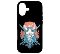 Oni Demon Katana Samurai Fire Mask Case for iPhone 17