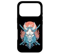 Oni Demon Katana Samurai Fire Mask Case for iPhone 17 Pro