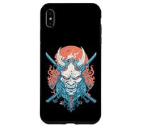 Oni Demon Katana Samurai Fire Mask Case for iPhone XS Max
