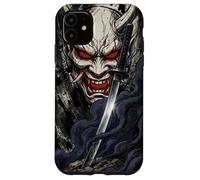 Oni Demon Mask Samurai Bushido Katana Blade Case for iPhone 11