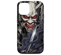 Oni Demon Mask Samurai Bushido Katana Blade Case for iPhone 12/12 Pro