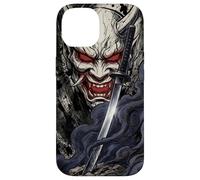 Oni Demon Mask Samurai Bushido Katana Blade Case for iPhone 14