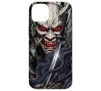 Oni Demon Mask Samurai Bushido Katana Blade Case for iPhone 14 Plus