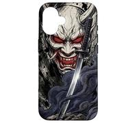 Oni Demon Mask Samurai Bushido Katana Blade Case for iPhone 16