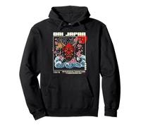 Oni Japan Tokyo Rising Waves Cherry Blossoms Japanese art Pullover Hoodie