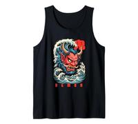 Oni Japanese Kanji Demon Retro Anime Japan Souvenir Tank Top