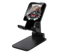 Oni Mask Japanese Armor Plastic Phone Stand Foldable Cellphone Holder for Desk Adjustable Accessories