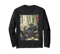 Oni Mask Tattoo - Japanese Yokai Long Sleeve T-Shirt