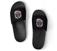Oni Mask with Japanese Armor Unisex Summer Sliders Waterproof Beach Slippers Lightweight Anti Slip House Shoes