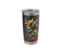 Oni Samurai Armor Japanese Demon Art Illustration Stainless Steel Insulated Tumbler