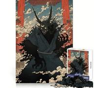 Oni Samurai Katana Japan Jigsaw Puzzle 1000 Piece for Teenagers Mind Skill Toy Peaceful Fun Design Assembly Unique Gift (50x75cm)