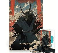 Oni Samurai Katana Japan Jigsaw Puzzle 1000 Piece for Teenagers Mind Skill Toy Peaceful Fun Design Assembly Unique Gift (50x75cm)