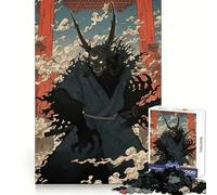 Oni Samurai Katana Japan Jigsaw Puzzles 1000 Pieces for Teenagers Brain Skill Family Joy Exact Edge Memorable Gift (38x52cm)