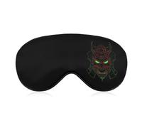 Oni Samurai Mask Sleep Masks for Women Men Cute Eye Mask Soft Patch Blackout Eye Cover Travel Blindfold