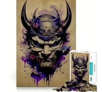 Oni Samurai No 1000 Piece Jigsaw Puzzles for Adults Jigsaw Enhance Memory Gentle Leisure Firm Cut (38x26cm)