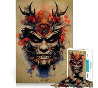 Oni Samurai No 1000 Pieces Jigsaw Puzzles for Adults Brain Challenge Toy Indoor Play Precise Cut Fine Art Piece (38x52cm)