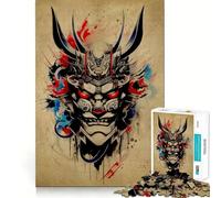 Oni Samurai No for Adults 1000 Piece Puzzle Mind Challenge Toy Calm Escape Quality Cut Art Collection Piece (38x52cm)
