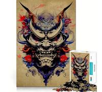 Oni Samurai No Jigsaw Puzzle 1000 Piece for Adults Brain Challenge Toy Leisure Time Clear Cut Amazing Present (38x52cm)