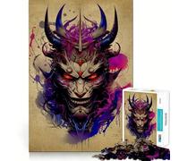 Oni Samurai No Jigsaw Puzzles 1000 Piece for Teenagers Reason Skill Toy Serene Time Exact Cut Amazing Present (50x75cm)