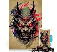 Oni Samurai No Jigsaw Puzzles for Adults 1000 Pieces Fine Logic Toy Casual Relax Neat Edge Fine Art Piece (50x75cm)