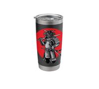Oni Samurai Warrior Red Circle Stainless Steel Insulated Tumbler