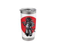 Oni Samurai Warrior Red Circle Stainless Steel Insulated Tumbler