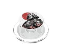 Oni Samurai Warrior Red Sun Japanese Demon Armor Art PopSockets PopGrip for MagSafe