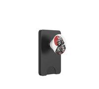 Oni Samurai Warrior Red Sun Japanese Demon Armor Art PopSockets PopWallet for MagSafe