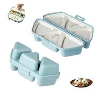 Onigiri for Mold Set with Simple Operation for Sushi Lovers Who Want to Make Rice Creations Easily in the Kitchen Daily (Blue1)