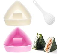 Onigiri Mold Triangle, 2 Pack Rice Ball Mold Sushi Makers, Japanese Rice Cooker for Kids Bento