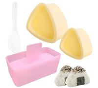 Onigiri Mould Set - 4 PCS Rice Ball Maker for Sushi & Onigiri | Non-Stick Onigiri Mold Kit with Heart & Triangle Shapes | DIY Sushi Making Set | Food Grade Plastic | Easy to Use & Clean | Kitchen Acce